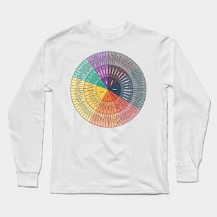 Wheel Of Emotions Long Sleeve T-Shirt